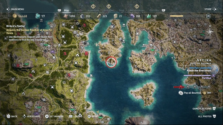 Description: The woman gives you three maps - AC Odyssey: Pirate Islands, Side Quests - Side Quests - Assassins Creed Odyssey Guide
