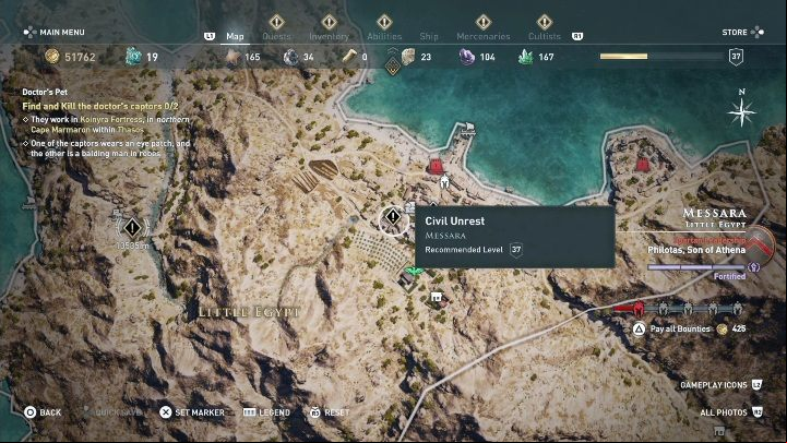 1 - AC Odyssey: Messara, Side Quests - Side Quests - Assassins Creed Odyssey Guide