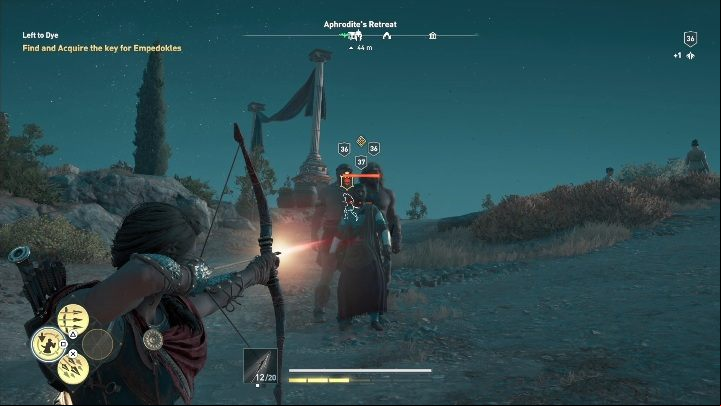 Your objective in Left to Dye is to get Empedokles key - AC Odyssey: Kythera Island, Side Quests - Side Quests - Assassins Creed Odyssey Guide