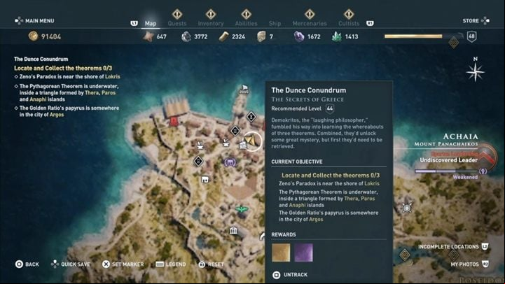 How to start: North, near the docks in Achaia - AC Odyssey: Achaia, Side Quests - Side Quests - Assassins Creed Odyssey Guide