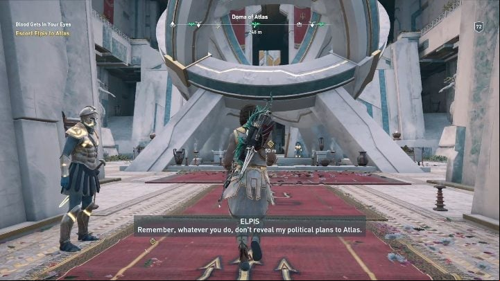 You will start this mission by talking to Elpis, your job will be to escort her to Atlas - AC Odyssey Fate of Atlantis: The Dikastes of Atlantis - Episode 3 - Judgement of Atlantis - Assassins Creed Odyssey Guide