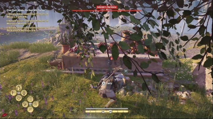 The first location you need to visit is called Adoniss Gardens - AC Odyssey Fate of Atlantis: Free Their Minds, the Rest Will Follow - Episode 1 - Fields of Elysium - Assassins Creed Odyssey Guide