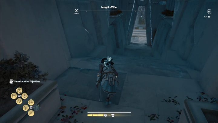 This location doesnt have many side rooms and corridors - AC Odyssey Fate of Atlantis: Insight of War, Perception of Hermes - Perception of Hermes - Assassins Creed Odyssey Guide