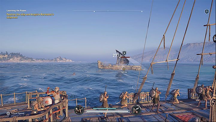 This trophy can be unlocked even when completing the first naval tutorials soon after you take command over Adestria - AC Odyssey: Ramming Speed Trophy - Trophy Guide - Assassins Creed Odyssey Guide