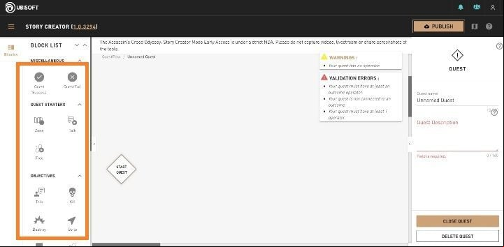 Your next task is to determine the objectives of the mission: killing someone, getting an item, going to a specified place, talking to someone, etc - AC Odyssey: Your mission - how to create in Story Creator Mode? - Story Creator Mode - Assassins Creed Odyssey Guide
