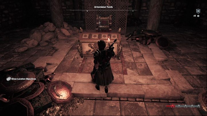 In the next room, you must jump into water and dive - AC Odyssey: Tombs in Abantis Islands - Tombs - Assassins Creed Odyssey Guide