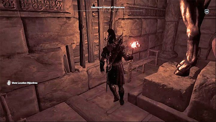 Go through the first chamber - AC Odyssey: Tombs in Elis - Tombs - Assassins Creed Odyssey Guide
