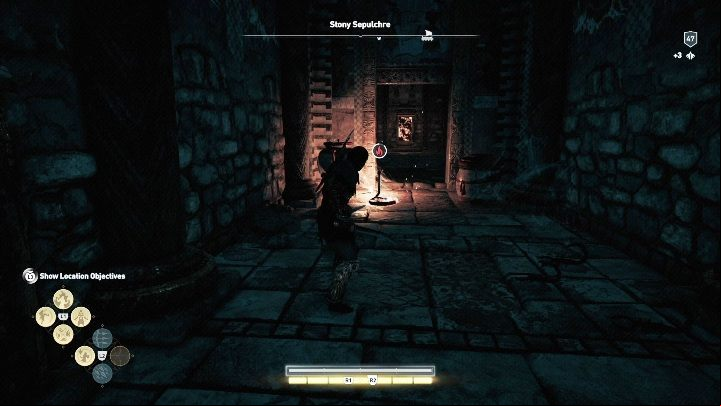 In the next room you will see the stele - AC Odyssey: Tombs in Petrified Islands - Tombs - Assassins Creed Odyssey Guide