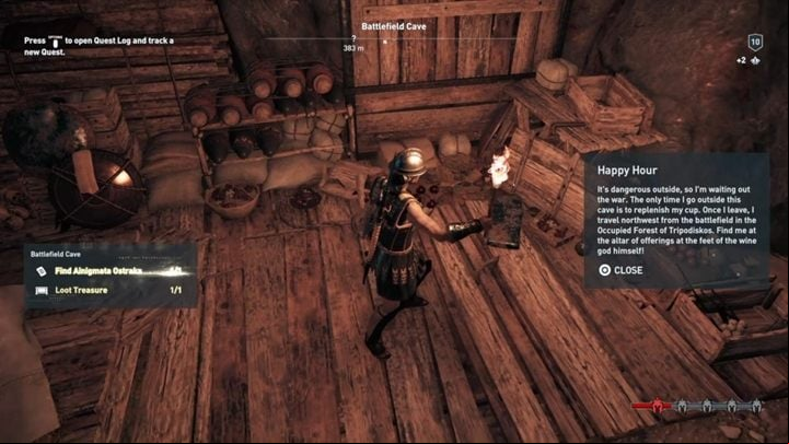 Location of the Ainigmata Ostraka: The cave near the battlefield - AC Odyssey: Ainigmata Ostraka in Megaris - Ainigmata Ostraka - Assassins Creed Odyssey Guide