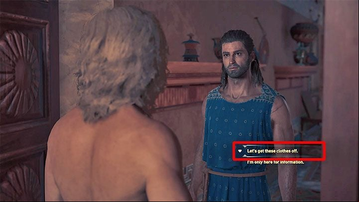 You can now go back to Alkibiades - AC Odyssey: Alkibiades - Romance - Romances - Assassins Creed Odyssey Guide