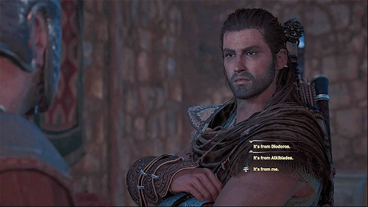 Alkibiades can give you a new side quest called Handle with Care - AC Odyssey: Alkibiades - Romance - Romances - Assassins Creed Odyssey Guide