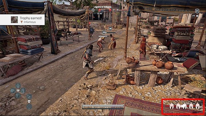 The easiest way of obtaining this achievement is visiting one of the bigger cities in the game - AC Odyssey: Trophy guide, list of trophies - Trophy Guide - Assassins Creed Odyssey Guide