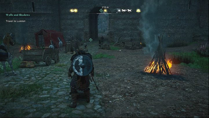 Go to the Beggars' Gate in Lunden in search of an official who can give you information about the current situation in the town - Assassins Creed Valhalla: Walls and Shadows - Lunden - Assassins Creed Valhalla Guide and Walkthrough