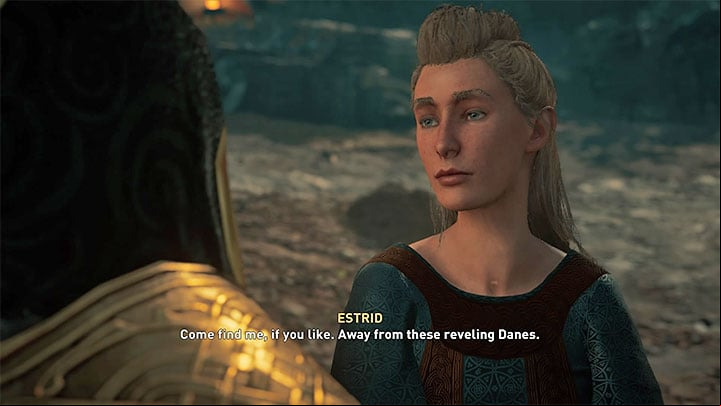 The chance to sleep with Estrid comes after the fake kidnapping – during the Taken main quest - Assassins Creed Valhalla: Estrid - romance - Romances - Assassins Creed Valhalla Guide and Walkthrough