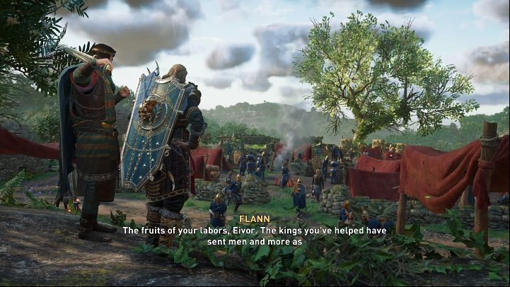 Go to the location indicated on the map and talk to Flann - AC Valhalla Wrath of the Druids: Gathering Strength - Walkthrough - Assassins Creed Valhalla Guide and Walkthrough