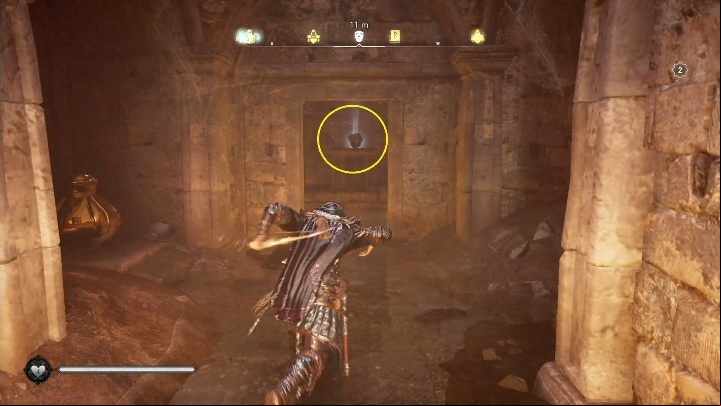 Once inside, you will see the mask located opposite the entrance - Assassins Creed Valhalla: Roman Artifact - Jorvik secrets, locations - Jorvik - Assassins Creed Valhalla Guide and Walkthrough