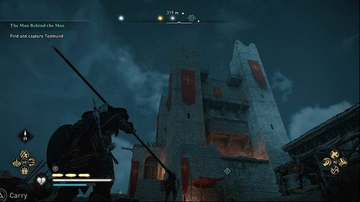 Tedmund is hiding in the main tower, at the very top - Assassins Creed Valhalla: The Man Behind the Man - Cent - Assassins Creed Valhalla Guide and Walkthrough