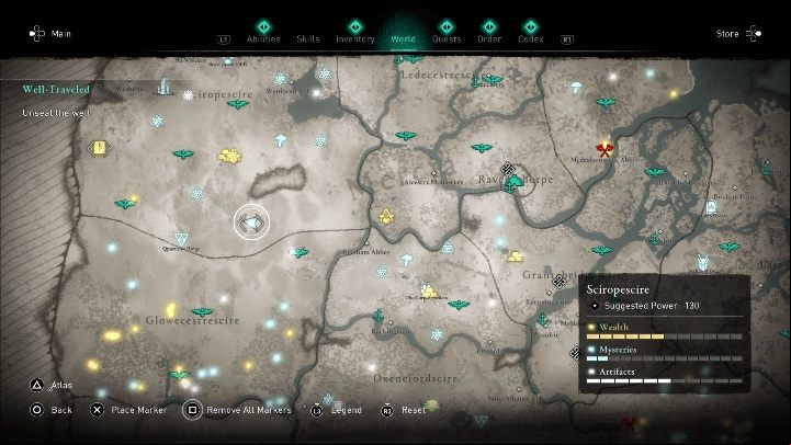 You will find the mask in the southern part of the location - Assassins Creed Valhalla: Roman Artifact - Sciropescire secrets, locations - Sciropescire - Assassins Creed Valhalla Guide and Walkthrough