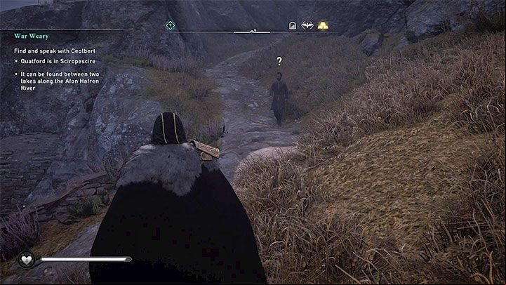 An example of an NPC, above whose head there is a question mark, is presented by the attached picture - Assassins Creed Valhalla: What does mean NPC with question mark? - Exploration - Assassins Creed Valhalla Guide and Walkthrough