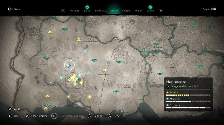 You will find the cairn by going north of Wincestre - Assassins Creed Valhalla: Cairn - Hamtunscire, secrets, locations - Hamtunscire - Assassins Creed Valhalla Guide and Walkthrough