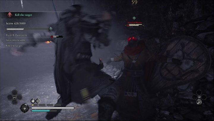 The challenge will end when you kill all the targets - even if you don't complete the other quests available on this map - AC Valhalla: Bear Mastery Challenge - Odin Mine Hideout - Odin Mine Hideout - Assassins Creed Valhalla Guide and Walkthrough