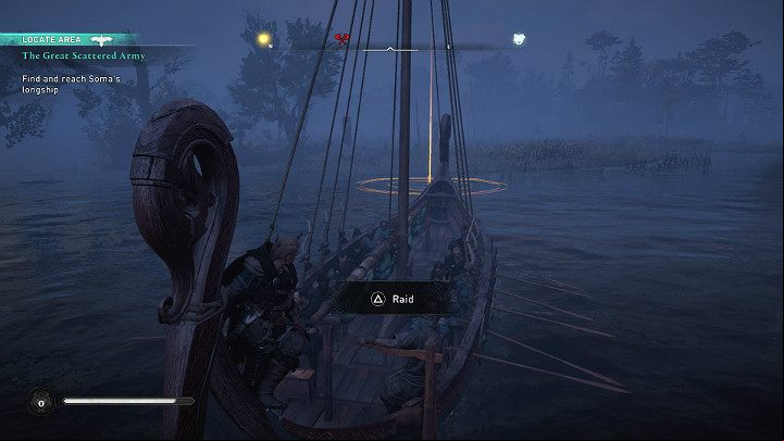 Reach the Middelturn wetlands and get ready to fight, as there is a fierce battle going on in this treacherous area - Assassins Creed Valhalla: The Great Scattered Army - Grantebridgescire - Assassins Creed Valhalla Guide and Walkthrough