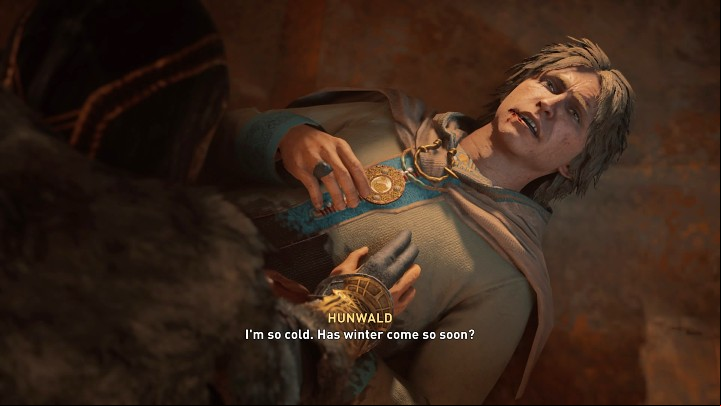 After a brief cutscene, the young man dies - the wound was too deep, and he couldn't be helped - Assassins Creed Valhalla: Holy Day - Hamtunscire - Assassins Creed Valhalla Guide and Walkthrough