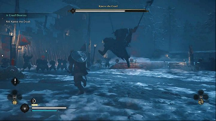 His lunge attack is also extremely dangerous - Assassins Creed Valhalla: A Cruel Destiny - Rygjafylke - Assassins Creed Valhalla Guide and Walkthrough