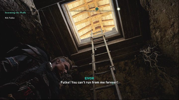At some point, Fulke will use a smoke bomb and try to escape - Assassins Creed Valhalla: Storming the Walls - Southsexe - Assassins Creed Valhalla Guide and Walkthrough