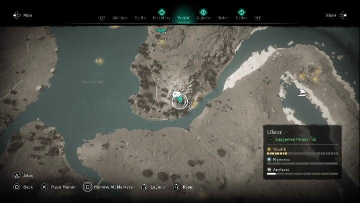 Region: Ulster - AC Valhalla Wrath of the Druids: Ui Neill artifcts - entire collection, map - Secrets and Collectibles - Assassins Creed Valhalla Guide and Walkthrough