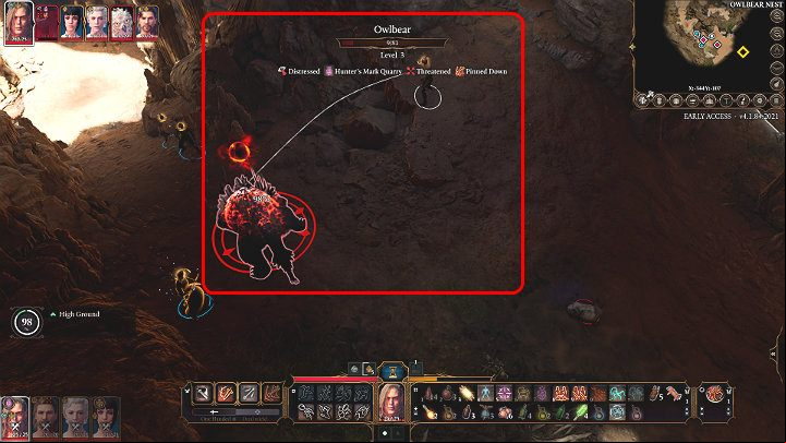 In the above image, you can see a character performing an attack after taking a higher position from the opponent - Baldurs Gate 3: Combat - turns, action points, mechanics - Basics - Baldurs Gate 3 Guide, Walkthrough