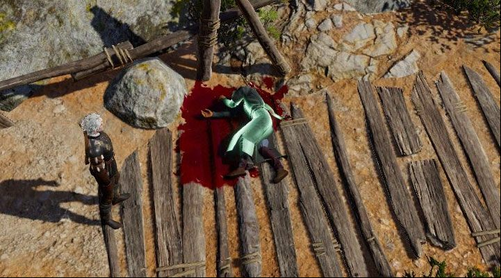 Explosions or powerful offensive spells can mutiliate the body, preventing you from talking to the corpse - Baldurs Gate 3: How to speak with dead? - Exploration - Baldurs Gate 3 Guide, Walkthrough