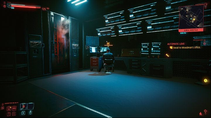However, before you go to talk to the boss, it's worthwhile to explore a bit - Cyberpunk 2077: Automatic Love walkthrough - Act 2 - Cyberpunk 2077 Guide