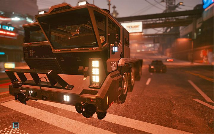 In Cyberpunk 2077, you can also drive commercial vehicles, which mainly include vans and trucks - Cyberpunk 2077: What types of Cars will I find in the game? - Exploration - Cyberpunk 2077 Guide