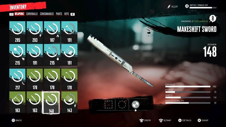 You can carry a maximum of 16 different weapons in your inventory (melee weapons or firearms - each takes up 1 slot) - Dead Island 2: How to increase the inventory? - FAQ - Dead Island 2 Guide