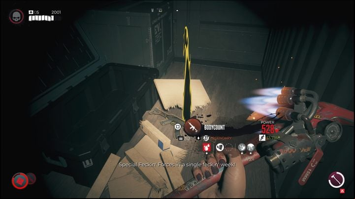 After completing the quest, you will receive 2,000 experience points and a legendary weapon - Bodycount - Dead Island 2: Redacted - Lost and found - Dead Island 2 Guide