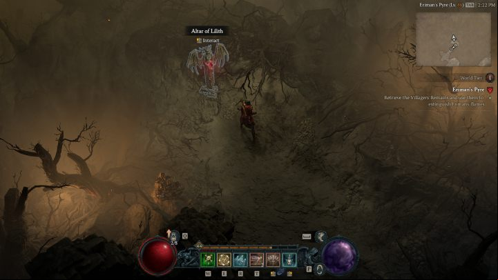 Altar #1 is in the northern part of the stronghold, right next to the Oblivion dungeon - Diablo 4: Altars of Lilith - Hawezar - Altars of Lilith - Diablo 4 Guide