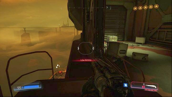 On the left there will be a narrow edge through which you can get to the last collectible on this level - Doom: All secrets in Argent Facility - Secrets - Doom Game Guide & Walkthrough