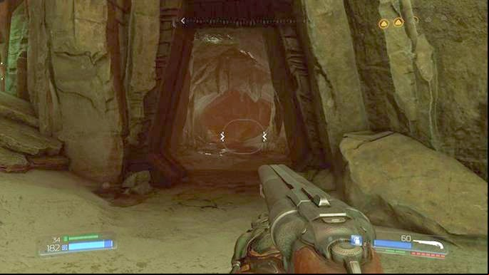 By using it you will unlock the age on the right from the large skull to which the radar points you - Doom: Argent DNur Walkthrough - Walkthrough - Doom Game Guide & Walkthrough