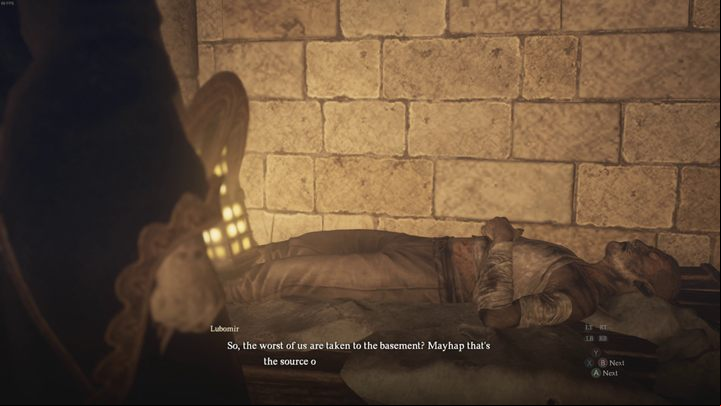 After delivering 3 units of Miasmite to Elena, the woman will offer to show you around the hospital - Dragons Dogma 2: How to complete the Saint of the Slums task? - Quests - Dragons Dogma 2 Guide