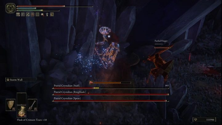 When fighting several Crystals at the same time , it is good to focus on the most dangerous type - Elden Ring: How to beat Crystalian? - Liurnia of the Lakes - Elden Ring Guide