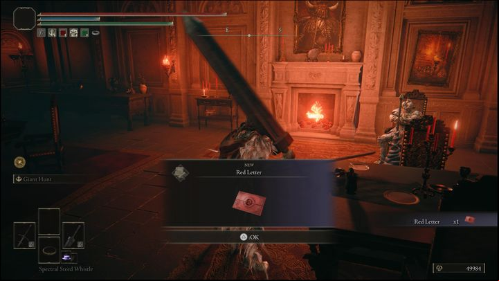 Go to the room on the left again, you will find a new contract there (Red Letter) - Elden Ring: Tanith / Volcano Manor questline - walkthrough, solution - Quests - Elden Ring Guide