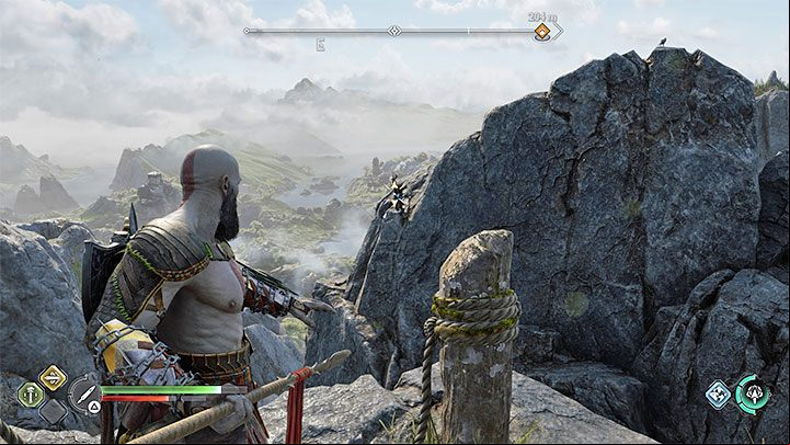 The spear can also destroy distant targets, and its great advantage is that, unlike the Leviathan Axe, it always flies in a straight line - God of War Ragnarok: How to unlock the Draupnir Spear? - Combat - God of War Ragnarok Guide