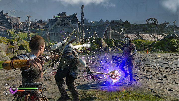 The moving platform will take you to Gladsheim - God of War Ragnarok: The Runaway - walkthrough - Walkthrough - God of War Ragnarok Guide