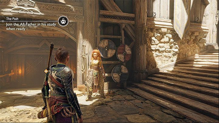You'll meet Thrud when attempting to leave the room - God of War Ragnarok: The Runaway - walkthrough - Walkthrough - God of War Ragnarok Guide