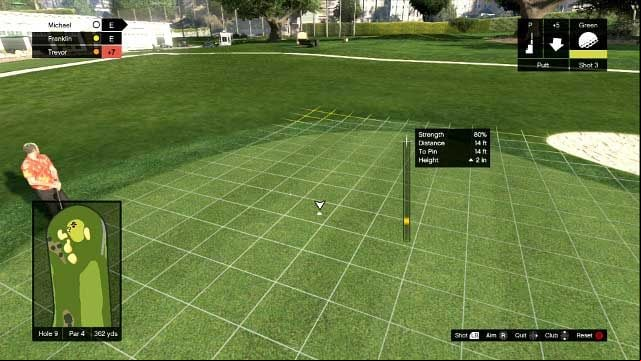 Finishing hits test precision, not strength - GTA 5: Golf guide, tips - Activities, Entertainment - GTA 5 Guide