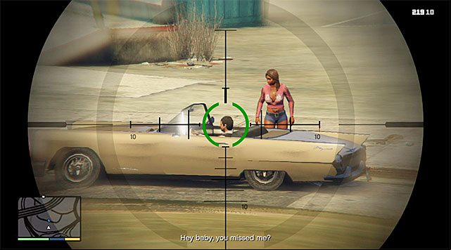 Get out of the car and climb the nearby hill - GTA 5: The Vice Assassination walkthrough - Main missions - GTA 5 Guide