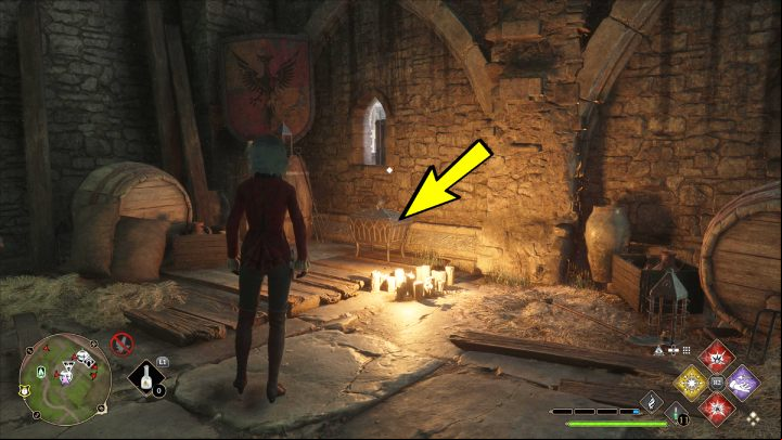 Go through the main gate at the fast travel point to the bandit camp and turn left - Hogwarts Legacy: North Hogwarts Region - Collection Chests - Collection Chests - Hogwarts Legacy Guide