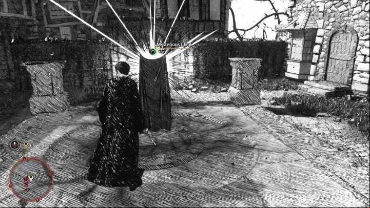 As you proceed forward, you'll reach a place where the main hero will receive the Mysterious Cloak - thanks to it, you can continue through the rest of the location without worrying about staying hidden - Hogwarts Legacy: Niamh Fitzgeralds Trial - Main quests - Hogwarts Legacy Guide