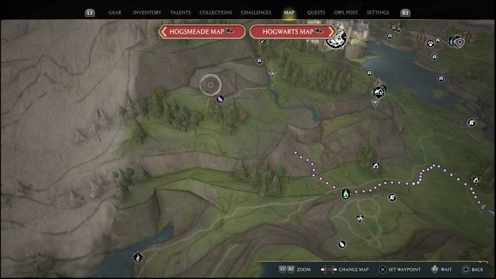 Link to the map: Merlin Trial - Hogwarts Valley #1 - Hogwarts Legacy: Hogwarts Valley - all Merlin Trials - Merlins Trials - Hogwarts Legacy Guide